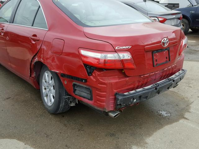 JTNBK46KX73029383 - 2007 TOYOTA CAMRY NEW RED photo 9