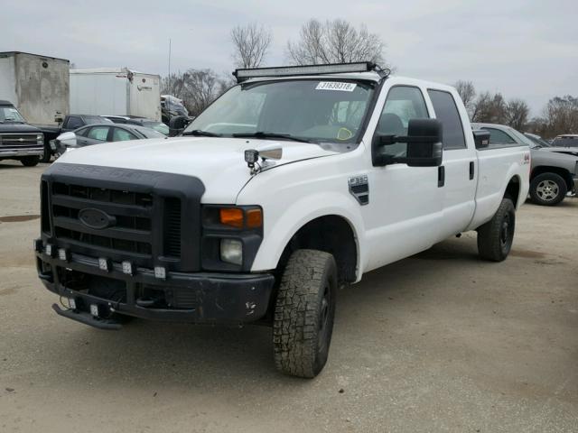 1FTWW31528EA98886 - 2008 FORD F350 SRW S WHITE photo 2