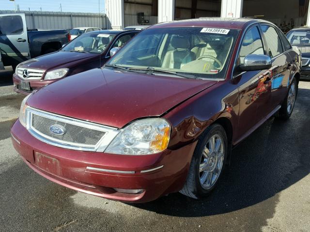 1FAHP25197G142785 - 2007 FORD FIVE HUNDR RED photo 2