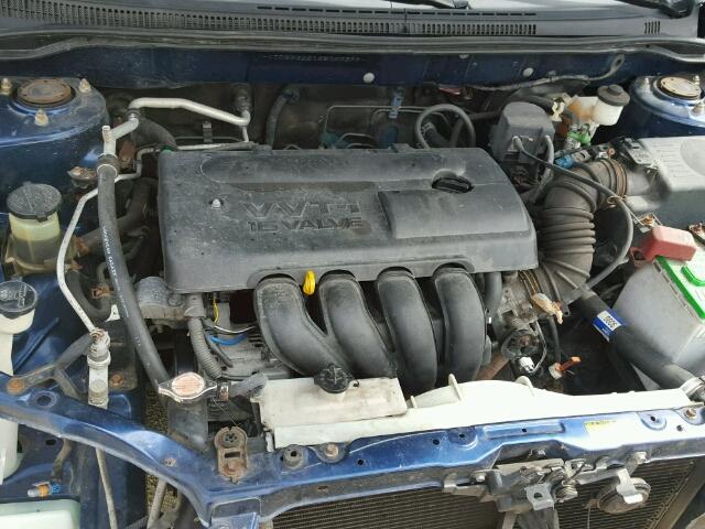 JTDBR32E142023399 - 2004 TOYOTA COROLLA CE BLUE photo 7