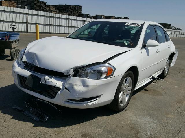 2G1WB5E33G1180084 - 2016 CHEVROLET IMPALA LIM WHITE photo 2