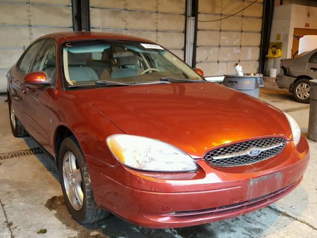 1FAFP56S2YG125733 - 2000 FORD TAURUS SEL RED photo 1