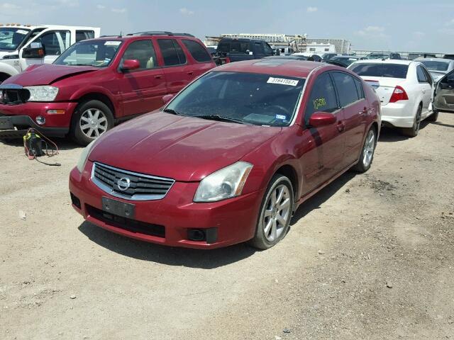 1N4BA41E78C803959 - 2008 NISSAN MAXIMA SE MAROON photo 2