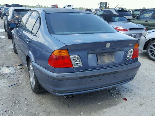 WBAAV33441FU78567 - 2001 BMW 325 I BLUE photo 3