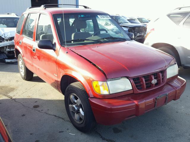 KNDJA7231Y5654196 - 2000 KIA SPORTAGE BURGUNDY photo 1