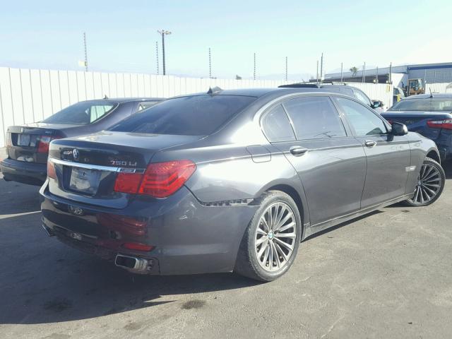 WBAKB83559CY61935 - 2009 BMW 750 LI BLUE photo 4