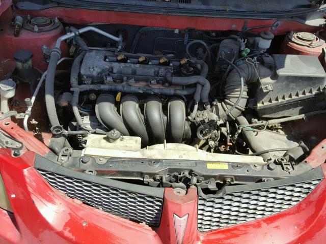 5Y2SL62833Z415738 - 2003 PONTIAC VIBE RED photo 7