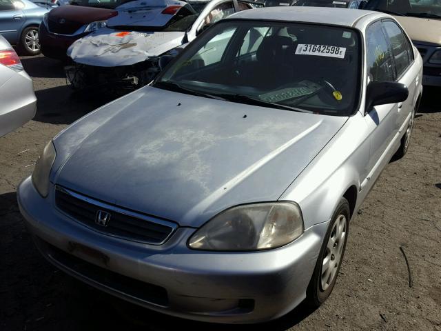 2HGEJ6614XH594699 - 1999 HONDA CIVIC BASE SILVER photo 2