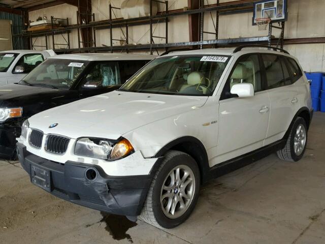 WBXPA73454WB24776 - 2004 BMW X3 2.5I WHITE photo 2