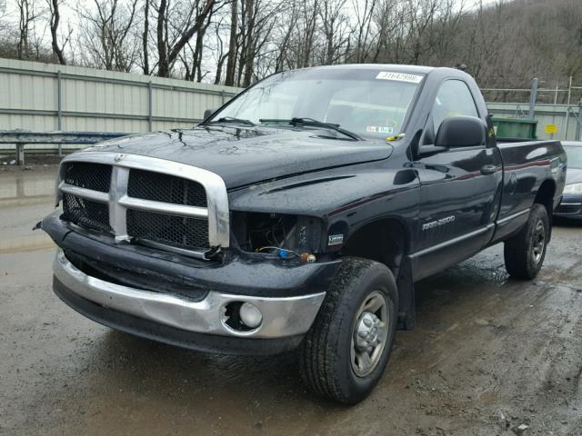 3D7KU26D63G822892 - 2003 DODGE RAM 2500 S BLACK photo 2