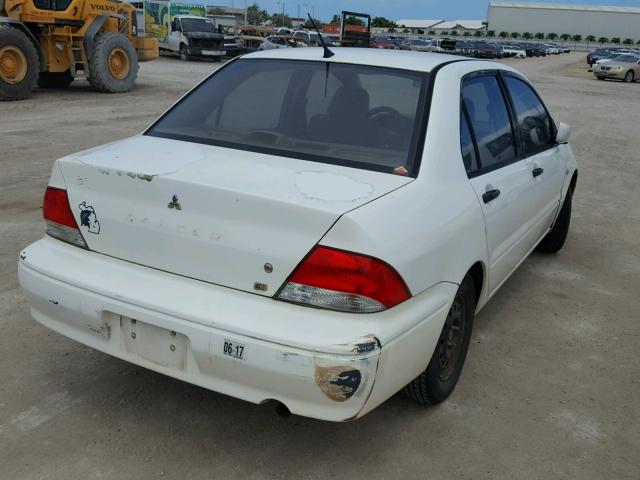 JA3AJ26E83U066534 - 2003 MITSUBISHI LANCER ES WHITE photo 4