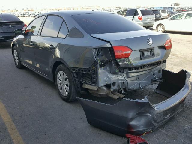 3VW2K7AJ4EM310754 - 2014 VOLKSWAGEN JETTA BASE 银色 照片 3