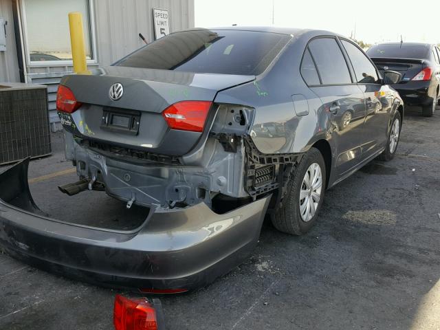 3VW2K7AJ4EM310754 - 2014 VOLKSWAGEN JETTA BASE 银色 照片 4