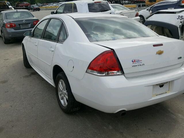 2G1WF5E34C1296098 - 2012 CHEVROLET IMPALA LS WHITE photo 3