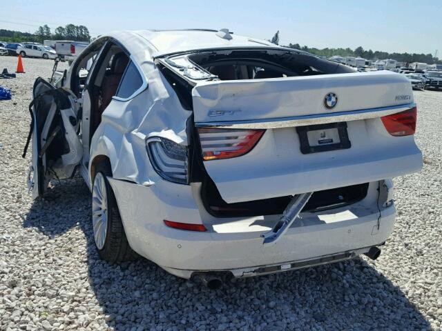 WBASN2C52DC202613 - 2013 BMW 535 IGT WHITE photo 3