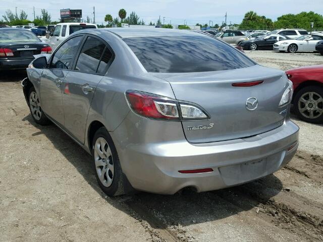 JM1BL1U71D1789398 - 2013 MAZDA 3 I GRAY photo 3