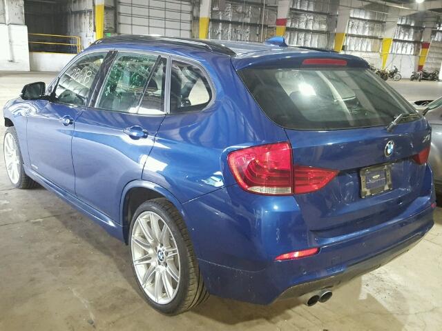 WBAVL1C53FVY28711 - 2015 BMW X1 XDRIVE2 BLUE photo 3