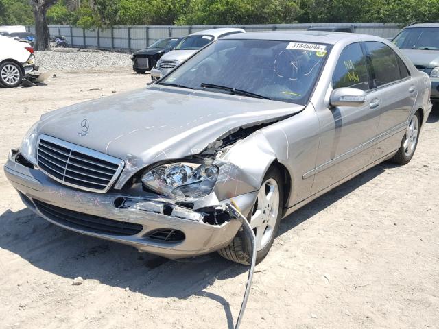 WDBNG70JX4A416333 - 2004 MERCEDES-BENZ S 430 SILVER photo 2
