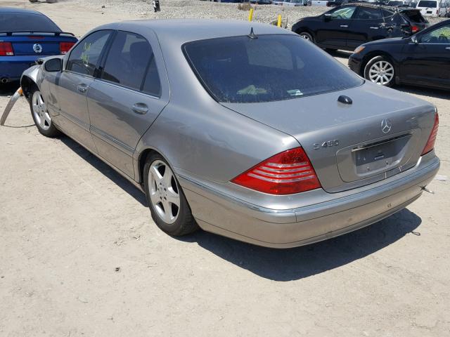 WDBNG70JX4A416333 - 2004 MERCEDES-BENZ S 430 SILVER photo 3