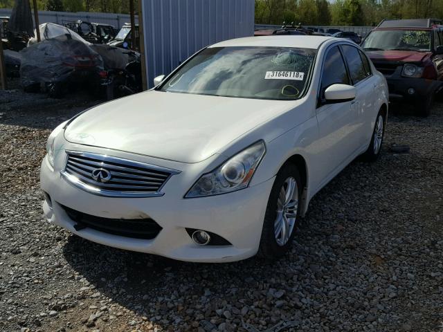 JN1DV6AP8BM603908 - 2011 INFINITI G25 BASE WHITE photo 2