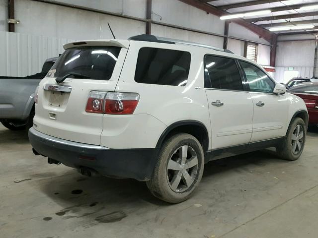 1GKLRMED1AJ127751 - 2010 GMC ACADIA SLT თეთრი ფოტო 4