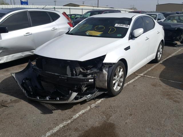 5XXGN4A75DG205482 - 2013 KIA OPTIMA EX WHITE photo 2