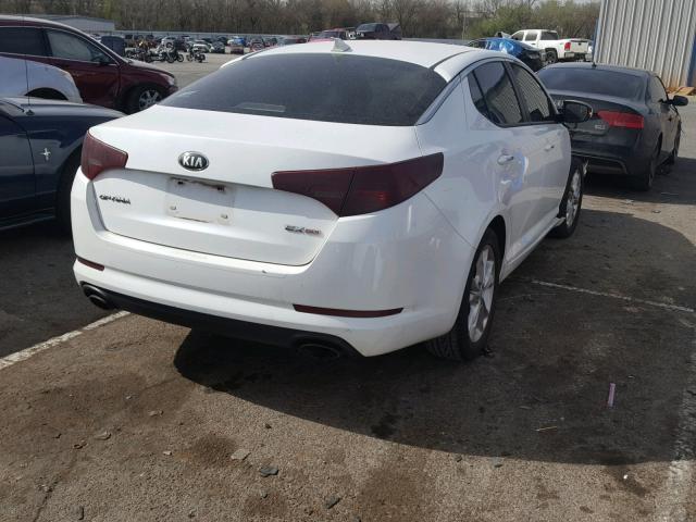 5XXGN4A75DG205482 - 2013 KIA OPTIMA EX WHITE photo 4