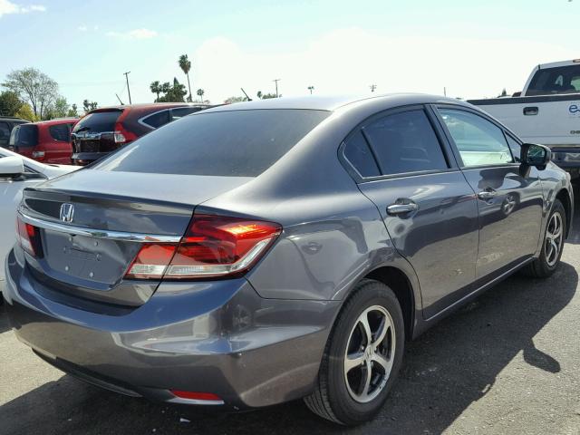 19XFB2F79FE255508 - 2015 HONDA CIVIC SE GRAY photo 4