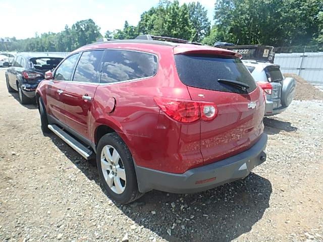 1GNKRGED5CJ229752 - 2012 CHEVROLET TRAVERSE L RED photo 3