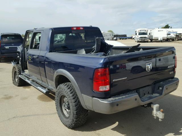 3C6UD5ML3CG333484 - 2012 DODGE RAM 2500 S BLUE photo 3