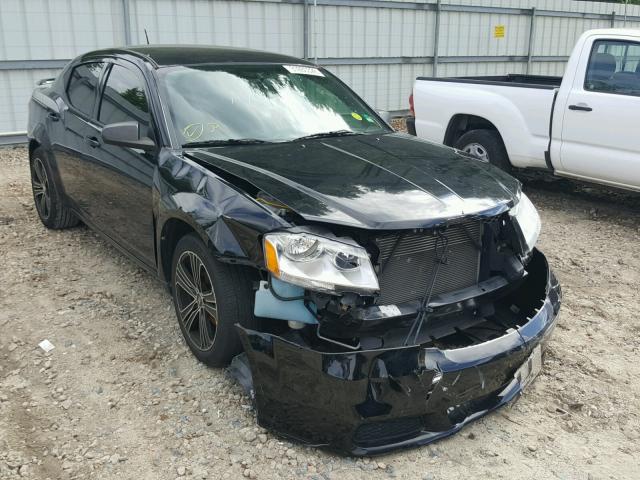 1B3BD4FB8BN564905 - 2011 DODGE AVENGER EX BLACK photo 1