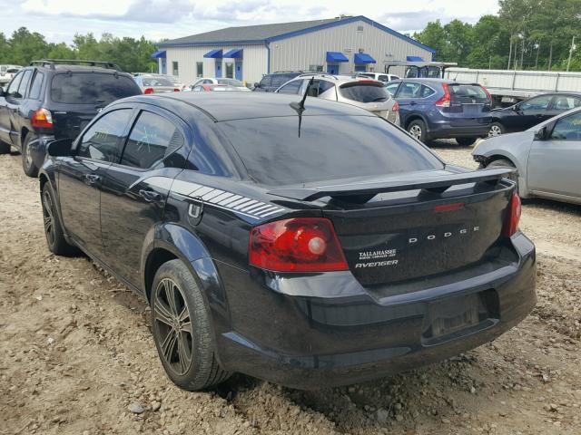 1B3BD4FB8BN564905 - 2011 DODGE AVENGER EX BLACK photo 3