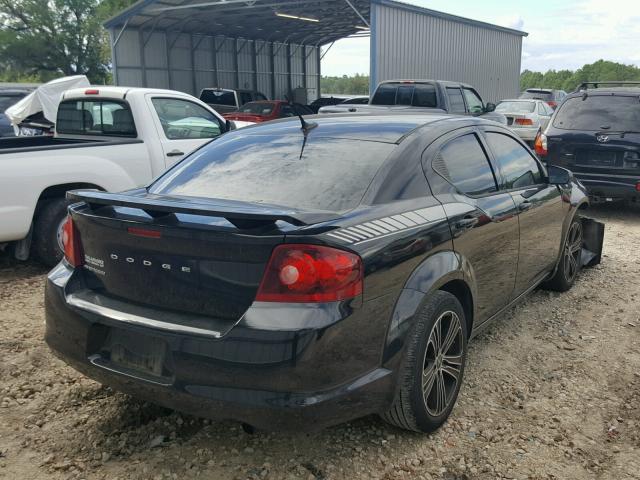 1B3BD4FB8BN564905 - 2011 DODGE AVENGER EX BLACK photo 4