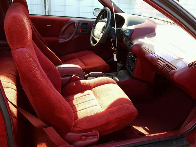 1G1LW13TXMY138989 - 1991 CHEVROLET BERETTA GT BURGUNDY photo 5