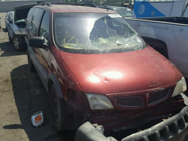 1GMDX03E31D103438 - 2001 PONTIAC MONTANA MAROON photo 1