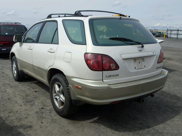 JT6GF10U9X0022392 - 1999 LEXUS RX 300 WHITE photo 3