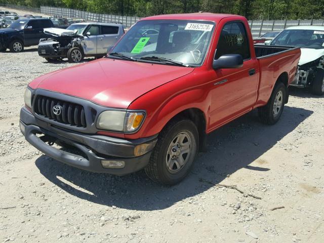 5TENL42N92Z140757 - 2002 TOYOTA TACOMA RED photo 2