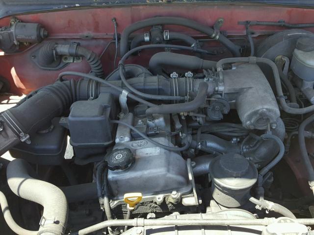 5TENL42N92Z140757 - 2002 TOYOTA TACOMA RED photo 7