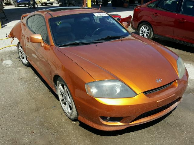 KMHHN65F26U217275 - 2006 HYUNDAI TIBURON GT ORANGE photo 1