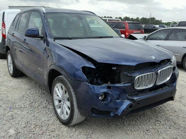 5UXWZ7C34H0X42300 - 2017 BMW X3 SDRIVE2 BLUE photo 1