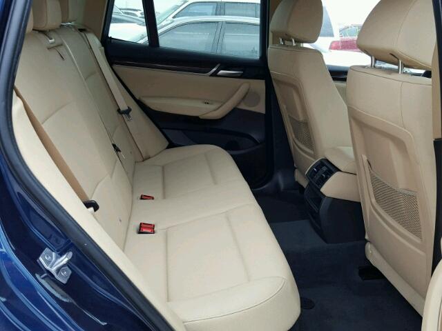 5UXWZ7C34H0X42300 - 2017 BMW X3 SDRIVE2 BLUE photo 6