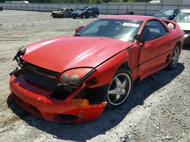 JA3AM44H0VY003729 - 1997 MITSUBISHI 3000 GT RED photo 2