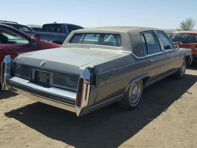 1G6DW6980F9715668 - 1985 CADILLAC FLEETWOOD GRAY photo 4