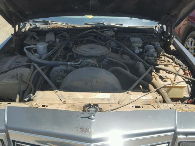 1G6DW6980F9715668 - 1985 CADILLAC FLEETWOOD GRAY photo 7