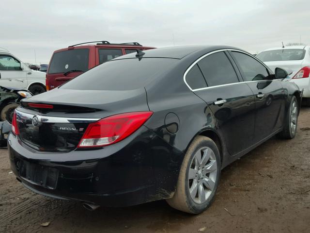 2G4GT5GV6D9128304 - 2013 BUICK REGAL PREM BLACK photo 4