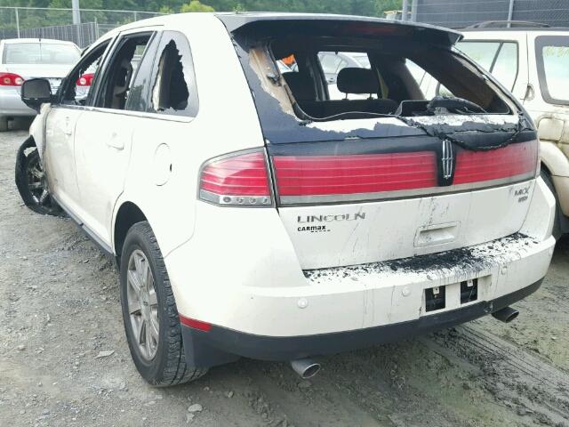 2LMDU88C27BJ38621 - 2007 LINCOLN MKX AWD 烧焦的 照片 3