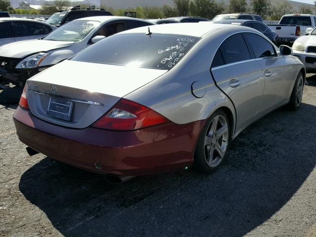 WDDDJ75X76A046026 - 2006 MERCEDES-BENZ CLS 500C SILVER photo 4