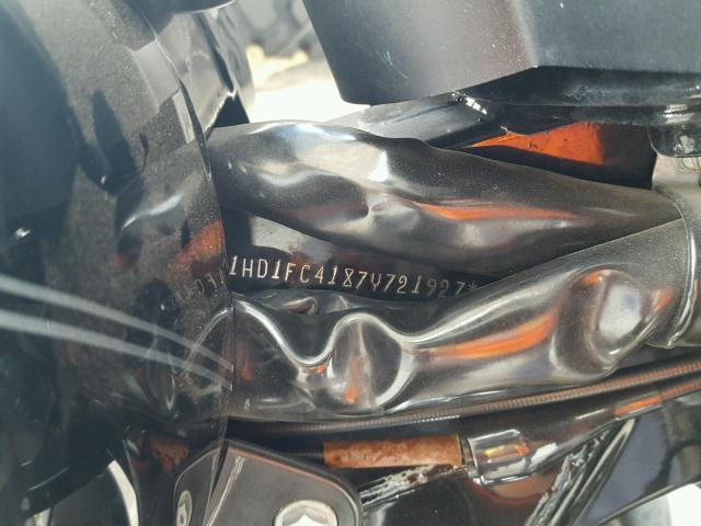 1HD1FC4187Y721927 - 2007 HARLEY-DAVIDSON FLHTCUI BLACK photo 10