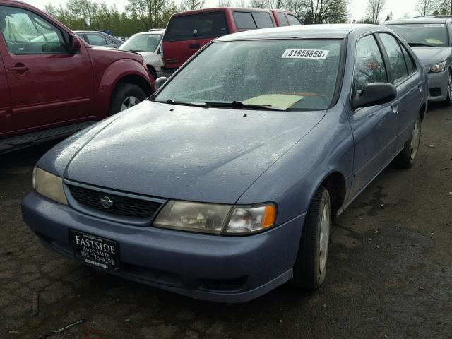 1N4AB41D0WC707202 - 1998 NISSAN SENTRA E BLUE photo 2