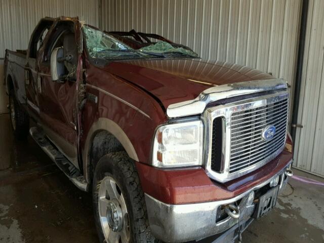 1FTSW21P96EC04743 - 2006 FORD F250 SUPER MAROON photo 1